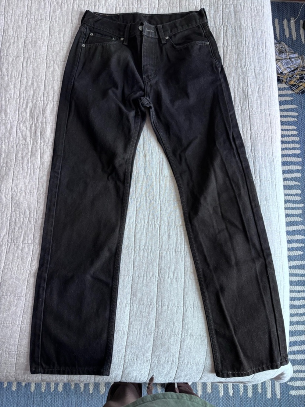 Levi's Men's Black Straight Jeans